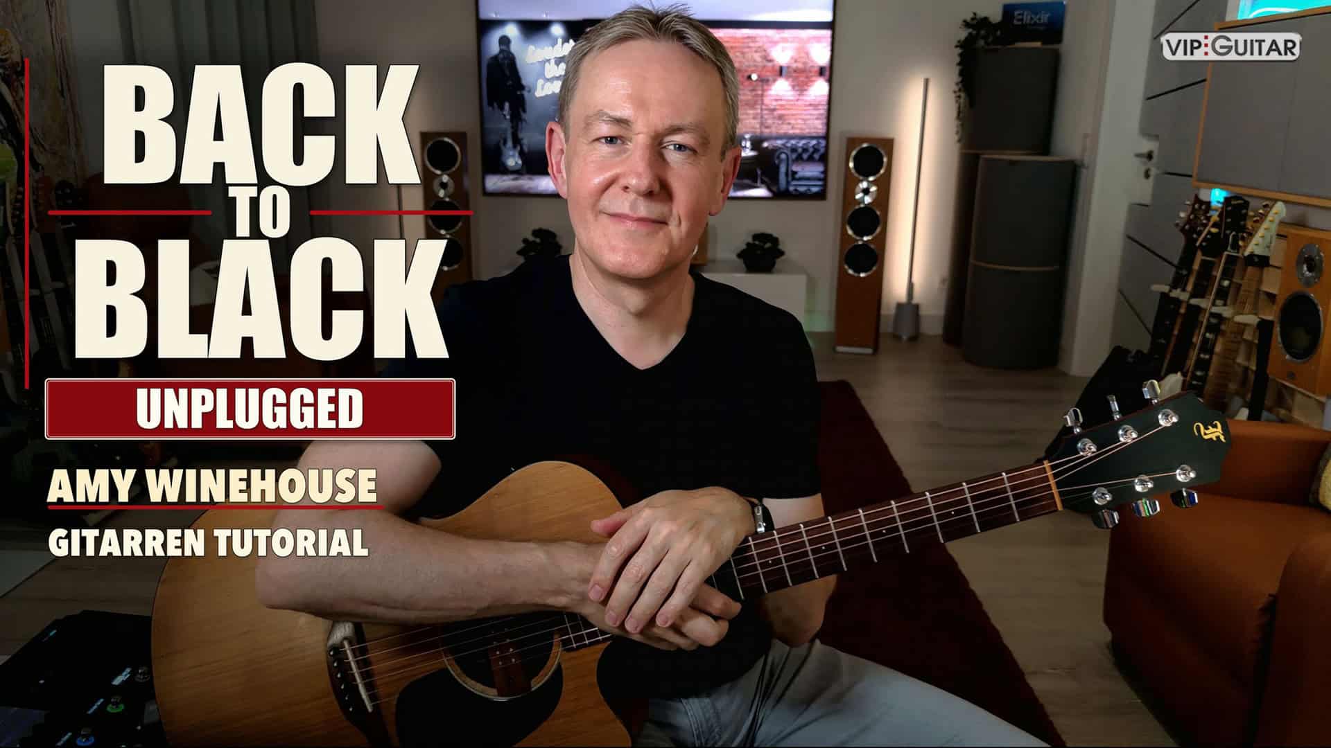 Back to Black Gitarre Amy Winehouse Tutorial mit Horst Keller