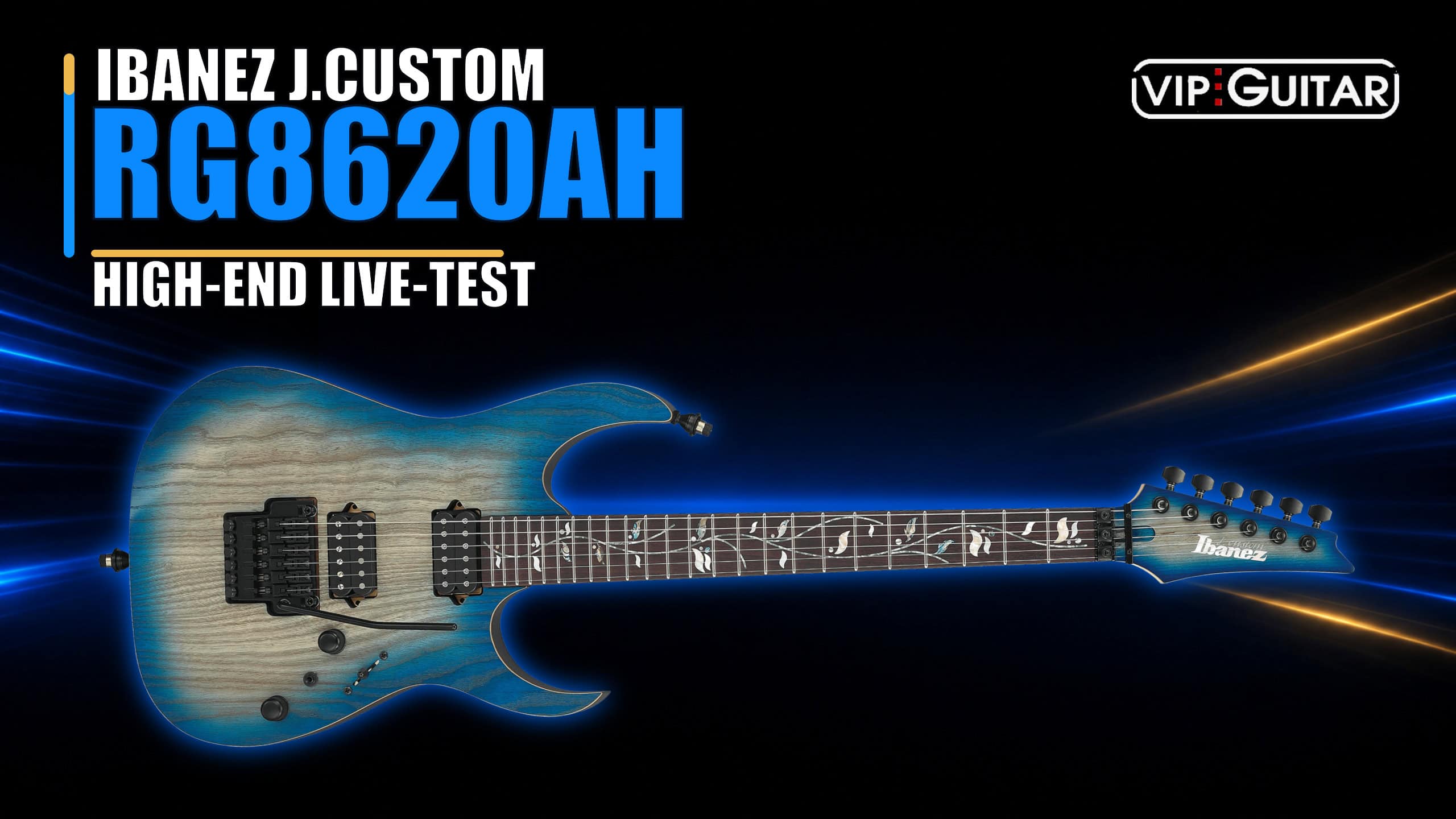 Ibanez j.custom RG8620AH im VIP-Guitar Live-Test von Horst Keller
