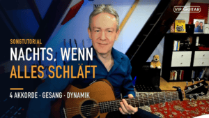 Horst Keller mit Akustikgitarre – Nachts, wenn alles schläft Songtutorial