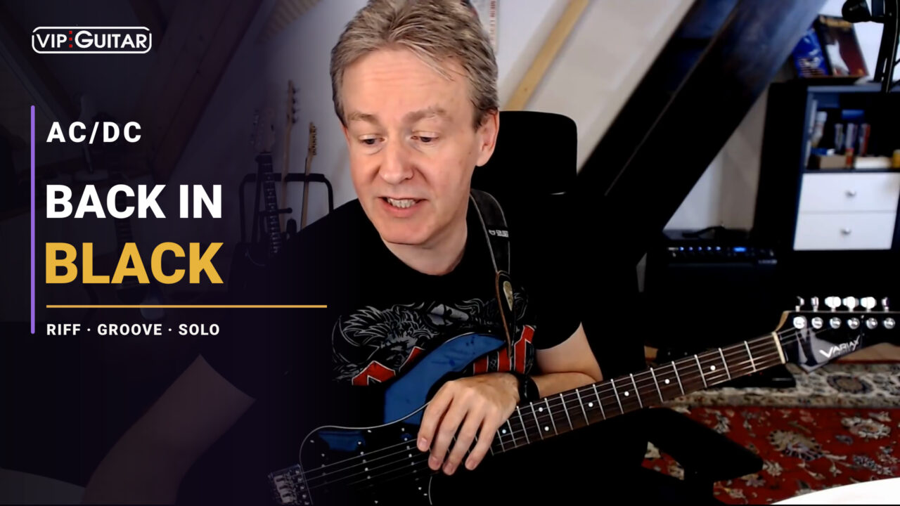 Back in Black Gitarrentutorial von VIP-Guitar