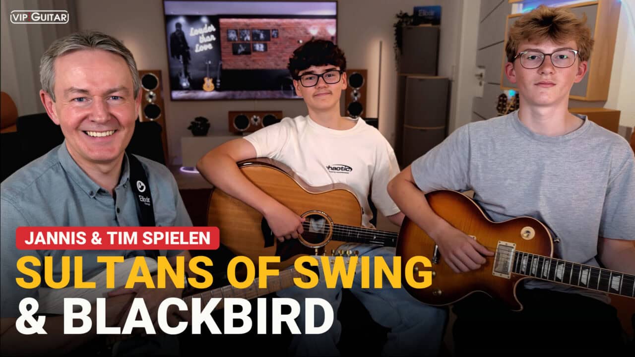 Horst Keller mit Jannis Langhorst und Tim Blesing, Sultans of Swing und Blackbird