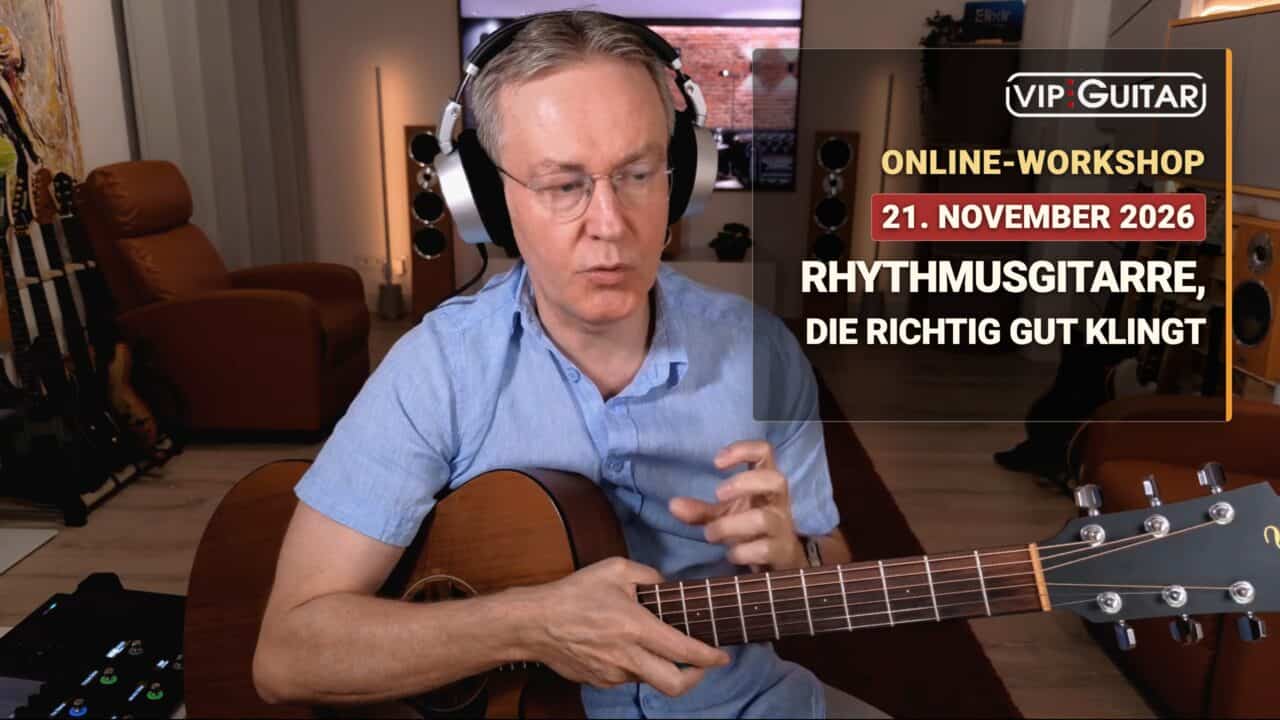 Online-Workshop Rhythmusgitarre mit Horst Keller am 21. November 2026