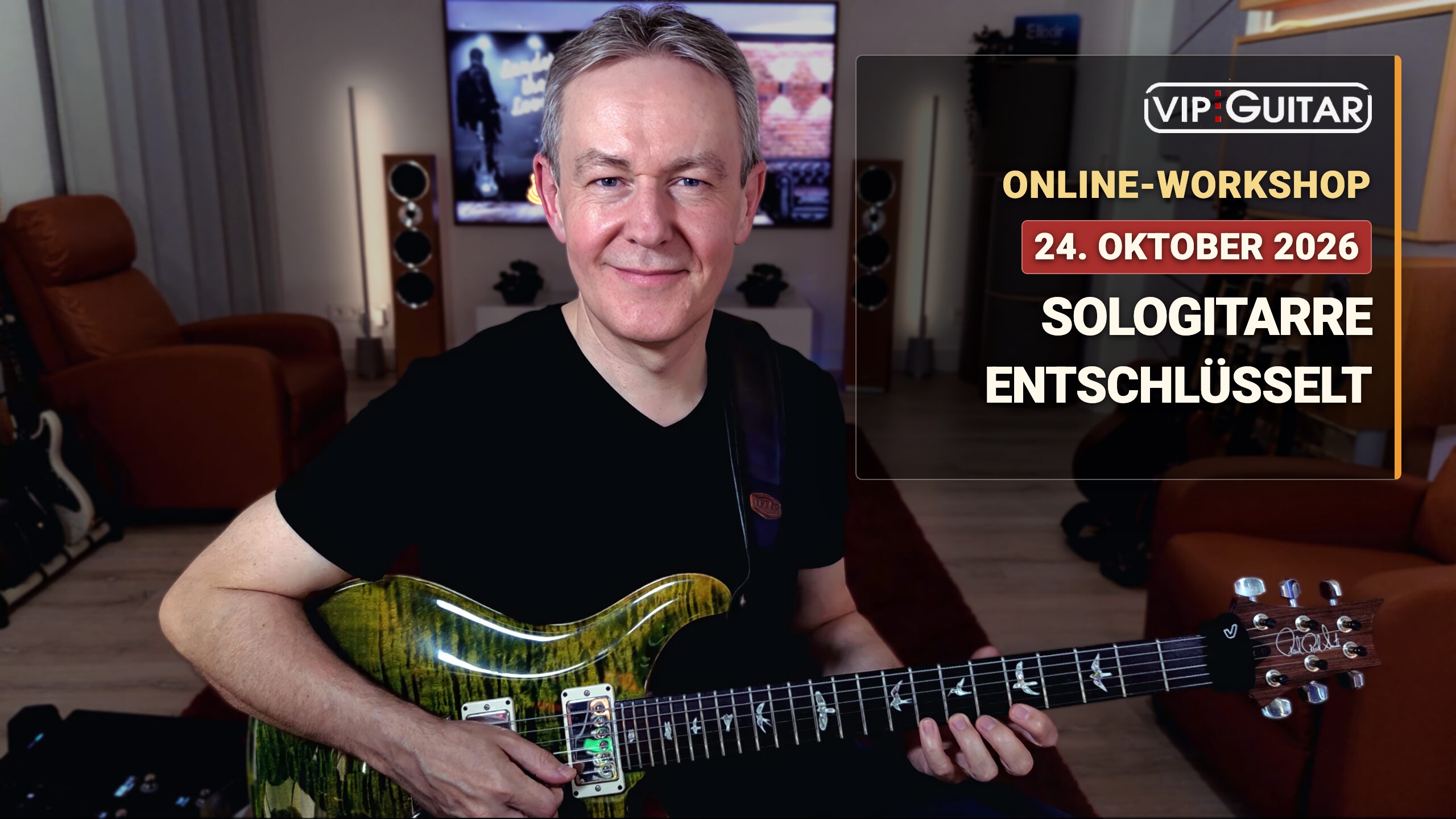 Online-Workshop Sologitarre entschlüsselt mit Horst Keller am 24. Oktober 2026