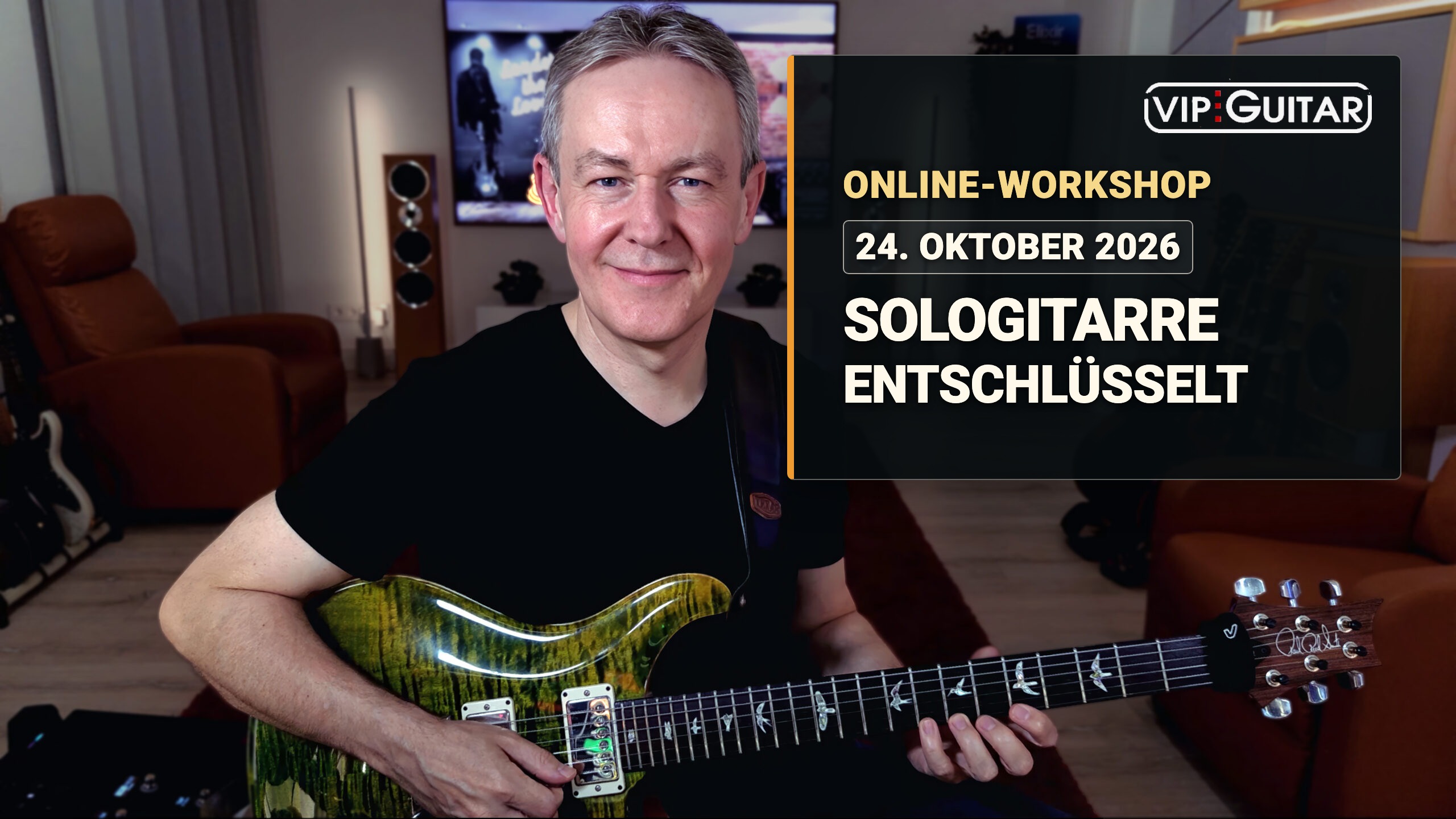 Online-Workshop Sologitarre entschlüsselt mit Horst Keller am 24. Oktober 2026